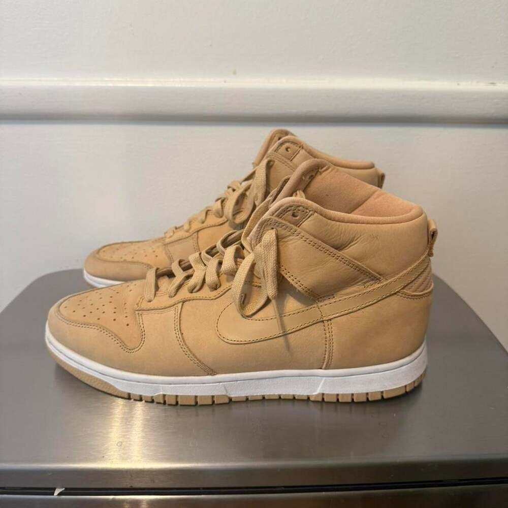New Nike Dunk High PRM Vachetta Tan Leather